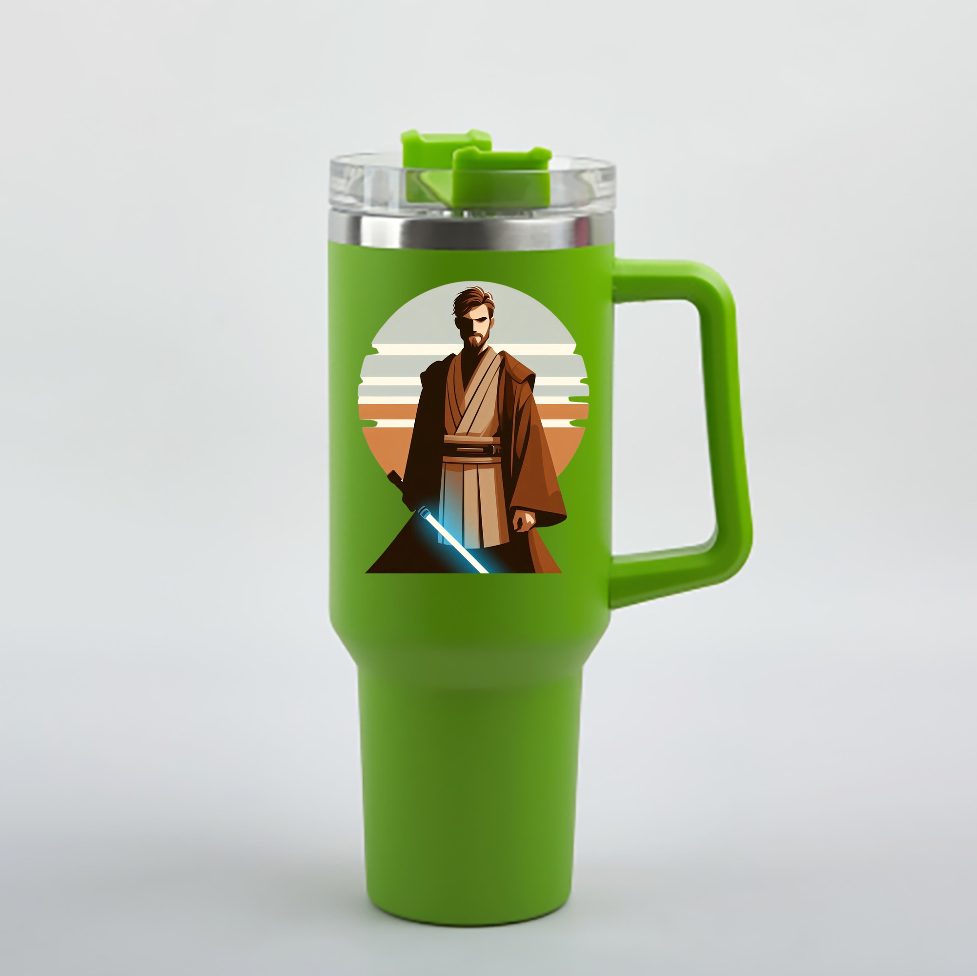 （画像用） スター・ウォーズ Star Wars 1200mL車用タンブラー - クリスタルステッカー（プラスチックストロー付き）